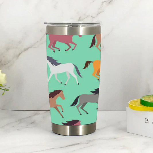 Horse Print Coffee Mug - Spearmint