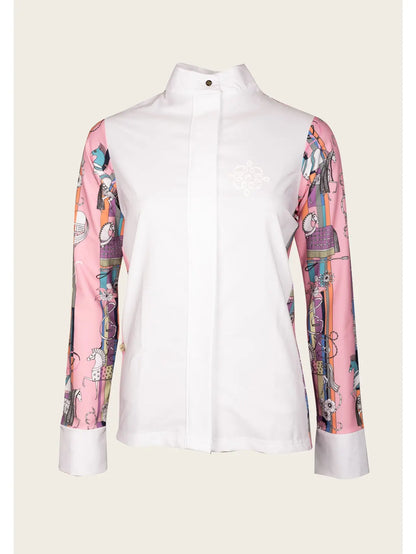 ESPOIR Cheval Celebration Button Show Shirt