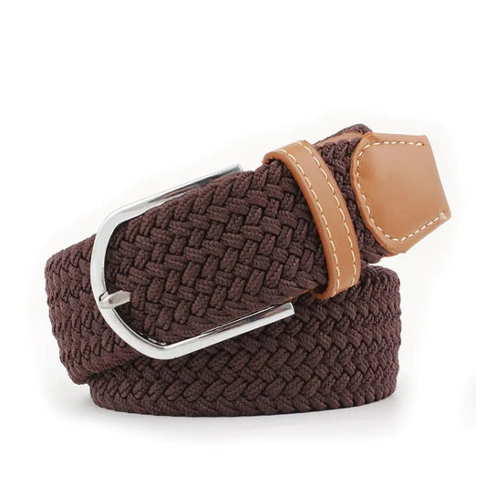 Tuffrider Flexifit Stretch Braided Riding Belt - Dark Coffee