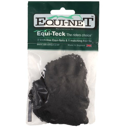 Equi-Net Knot Free Hair Nets - 2 pack & Hair Tie