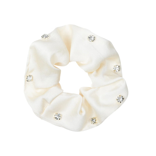 Equestrian Scrunchie - Cream Bling