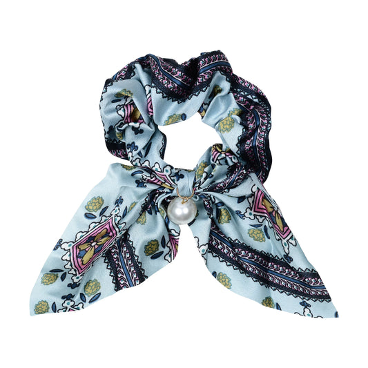 Equestrian Scrunchie - Light Blue