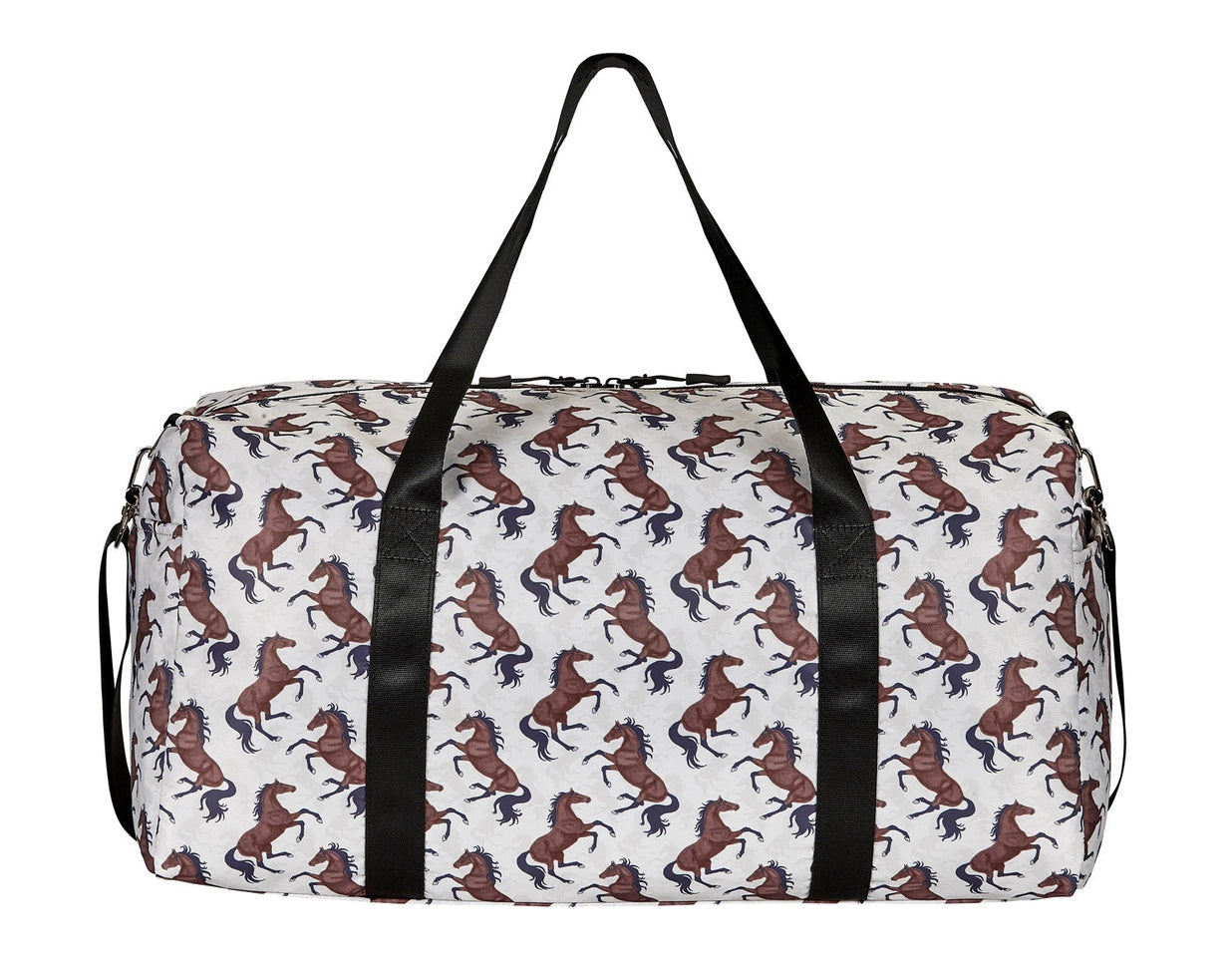 "Lila" Galloping Bay Horses Duffle Bag