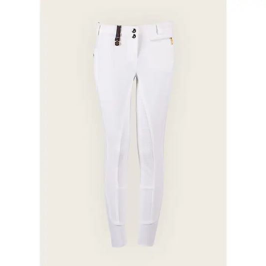 Inspire Full Seat High Waist White Coolmax Breeches