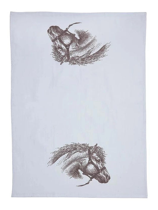 Vintage Horse Head Flour Sack Kitchen Towel