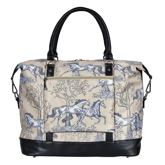 "Lila" Toile Pattern Travel Bag