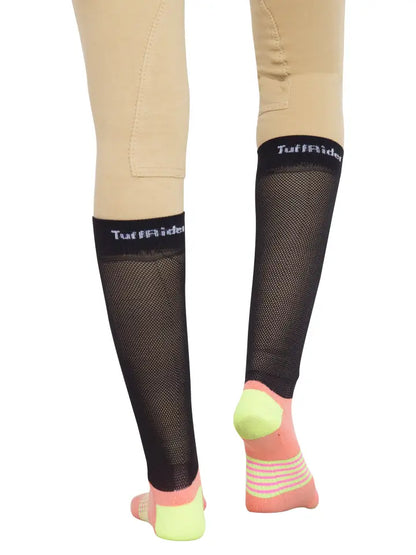 TuffRider EquiCool Ventilated Riding Socks - Coral