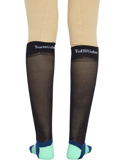 TuffRider EquiCool Ventilated Riding Socks - Blue State