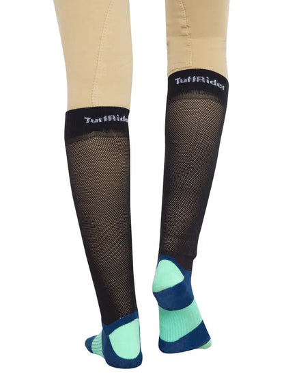 TuffRider EquiCool Ventilated Riding Socks - Blue State