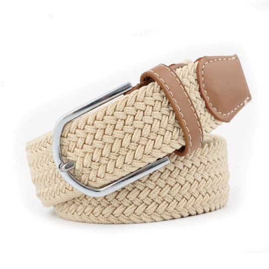 Tuffrider Flexifit Stretch Braided Riding Belt - Beige