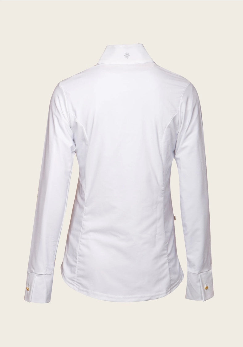 ESPOIR White Grand Prix Formal Button UV Show Shirt