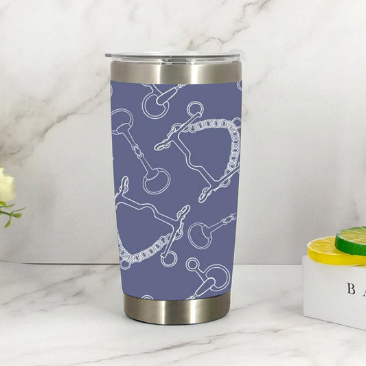 Horse Print Coffee Mug - Purple Bit and Chain Print