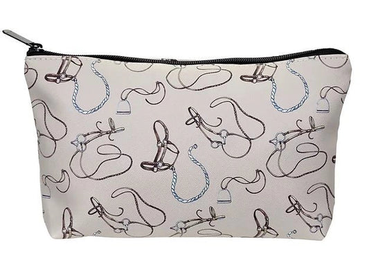 "Lila" Bridles N' Things Medium Cosmetic Pouch